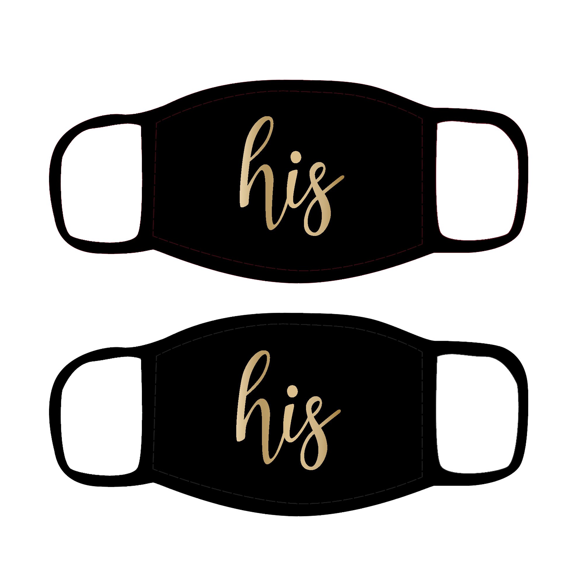 His and Hers SVG Cut File His & Hers PNG Hand Lettered Cursive Text Digital  DOWNLOAD 