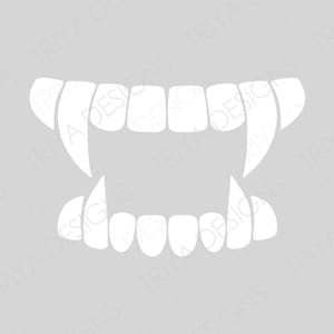 | de fichier svg Vampire Teeth | de fichiers imprimables PNG Crocs de vampire pour masque facial | Fichier pour Cricut, Silhouette, Glowforge | TÉLÉCHARGEMENT NUMÉRIQUE
