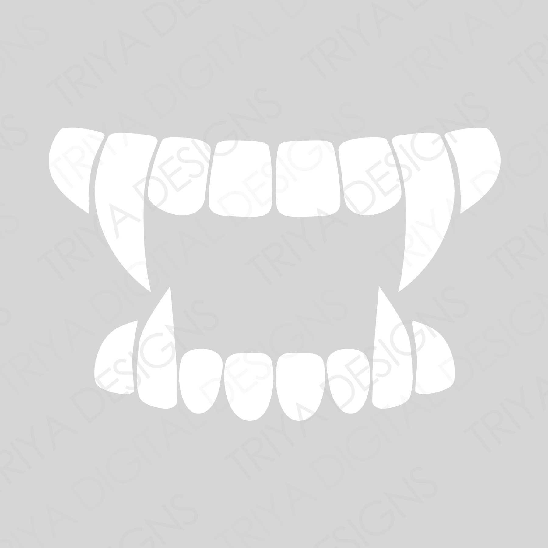 Vampire Fangs Template Vampire Fangs Template