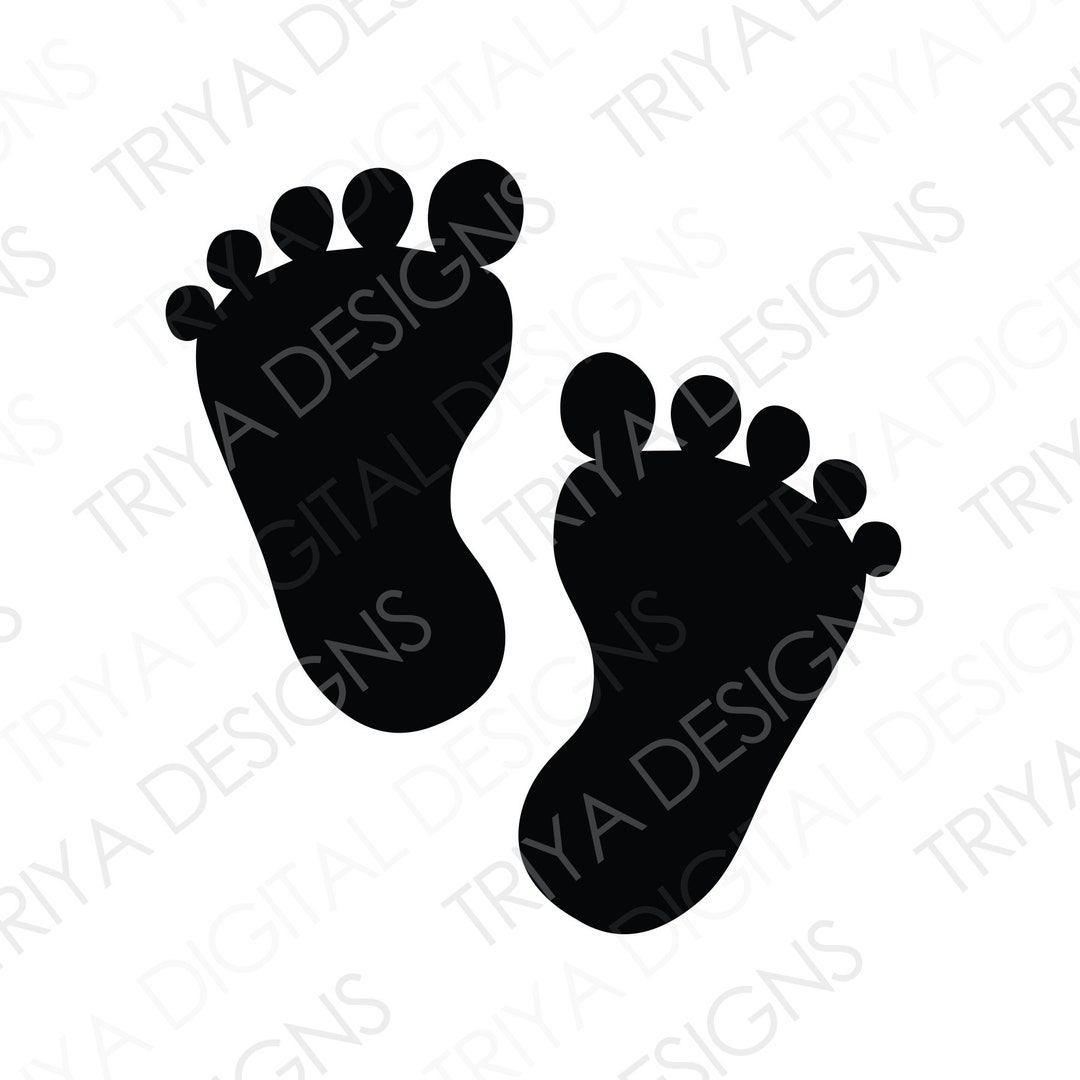 Baby Fußabdrücke SVG Schnittdatei BabyFüße SVG Dateien Sofortiger