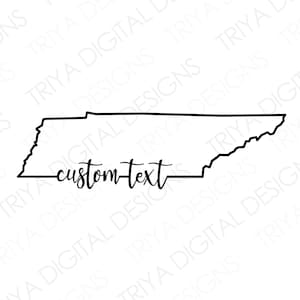 Esboço de estado com texto personalizado SVG | Texto cursivo com letras à mão | Texto personalizado, Word, criação de arquivo, letras vetoriais | DOWNLOAD digital
