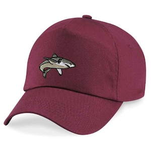 Bestickte Haifischmütze, Hut, Kappe, Hai, Fisch, Kiefer, Hai Geschenk, heißes Wetter, für ihn, für sie, Baseballmütze, Geschenk, Geschenk, Baumwolle, Vegan