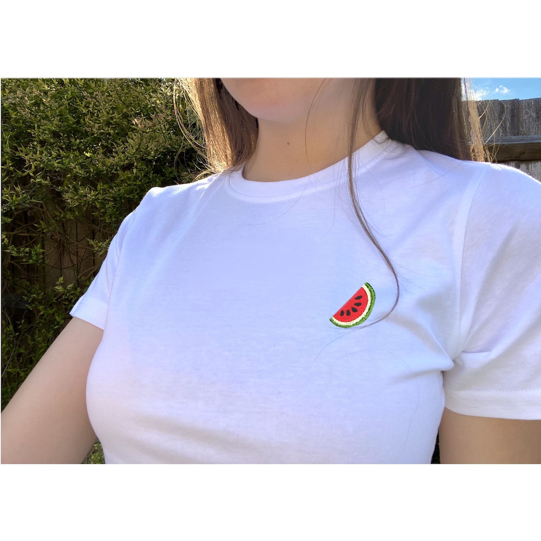Maglietta Donna MAKAYA Con Stampa Anguria, Top Estivo Manica Corta In Cotone, Girocollo, Vestibilità Regular, Taglie Forti Dalla S Alla XXXXL - 3