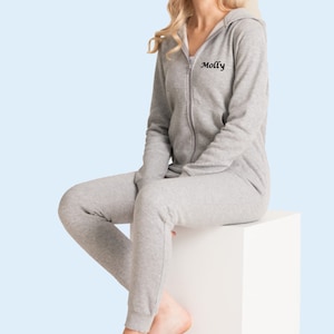 Embroidered Personalised Onesie Onesie Personalised Custom Hood for Him for Her Christmas Oversized Gift Present Cotton Vegan Etsy