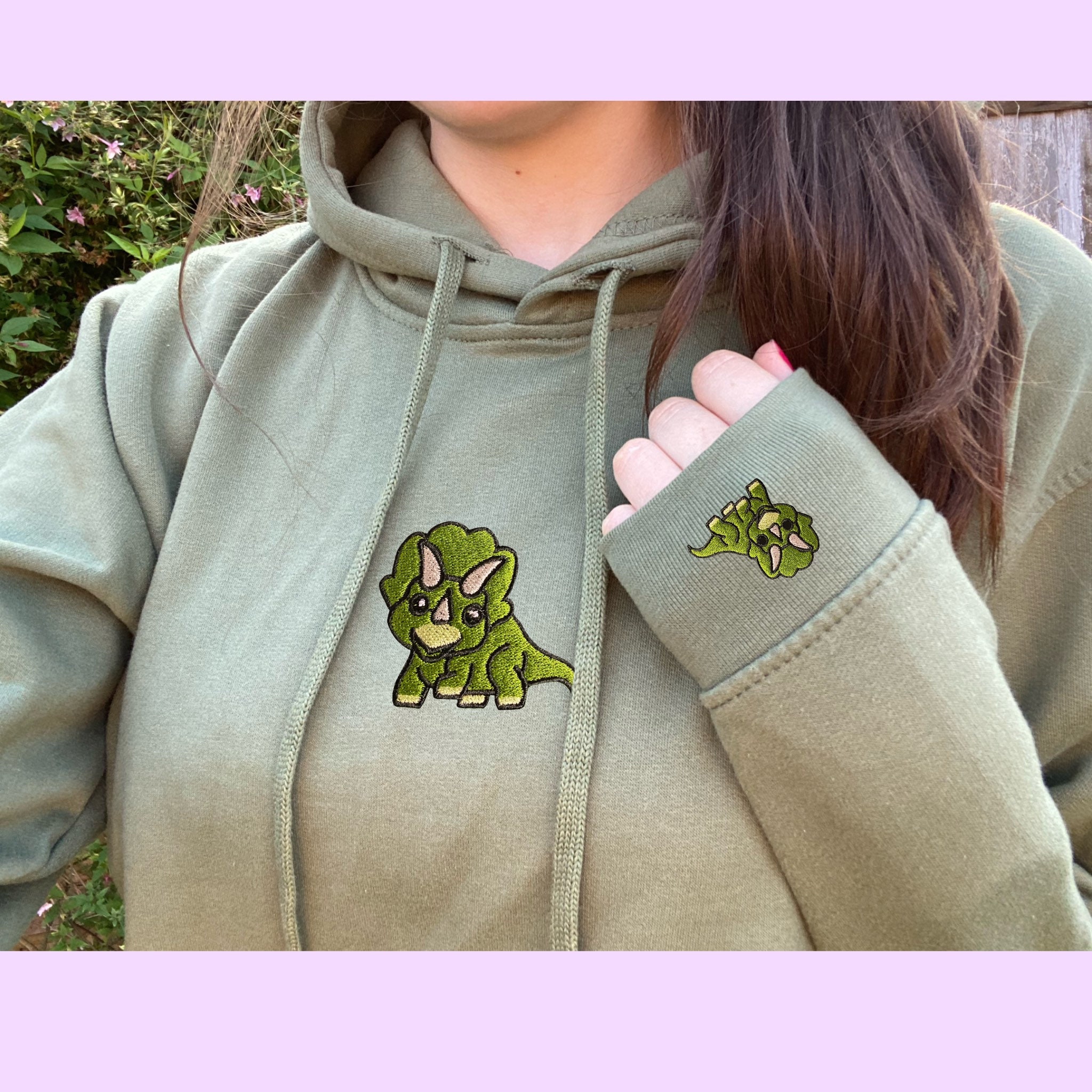 Triceratops Hoodie Etsy