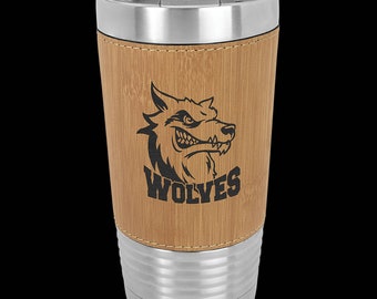 Customized Tumbler | Leatherette Tumbler| Stainless steel 20oz Hot & Cold