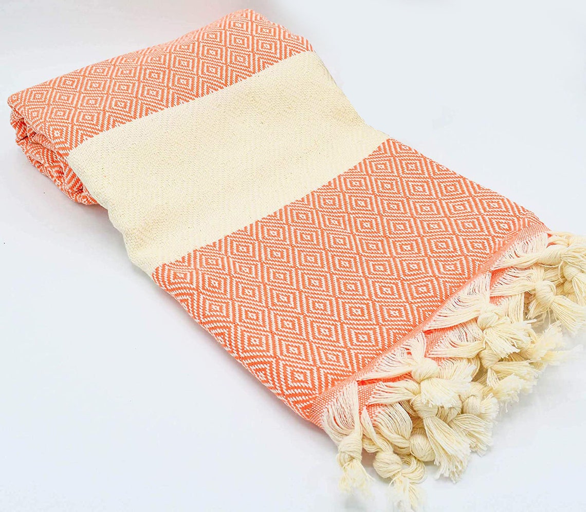 Set of 3 Original Turkish Cotton Beach & Bath Towel Etsy
