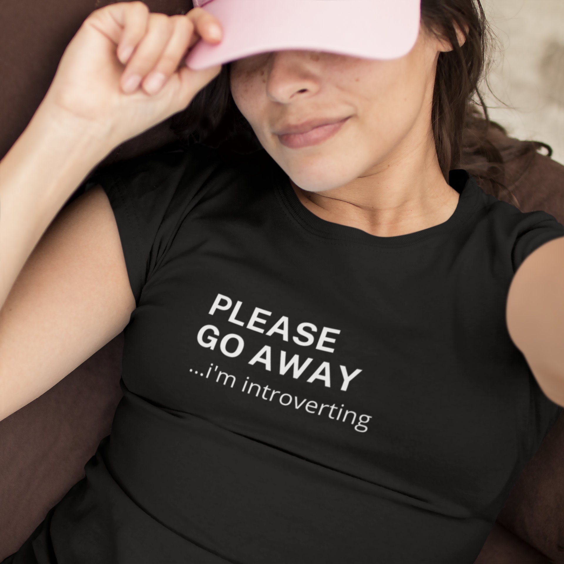 Please Go Away I'm Introverting Tshirt Introvert Social Etsy UK