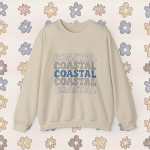 Coastal Cutie Sweatshirt, Nautical Beach Vibes, Crewneck Comfy Cozy Jumper, Unisex Hoodie, Coastal Graphic Pullover, Beach Lover Gift
