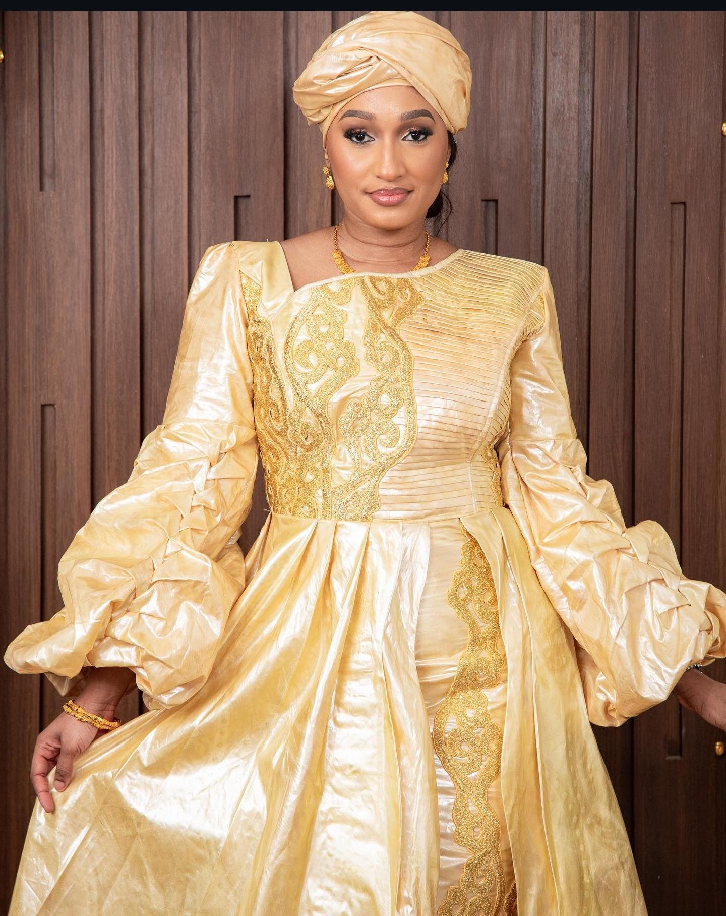 Bazin Gown, Getzner Super Magnum, Bazin Rich Fabric, African Fabric ...