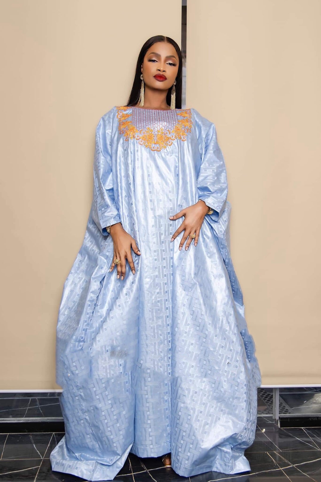 Bazin Grand Boubou, Getzner Super Magnum, Bazin Rich Fabric, African ...