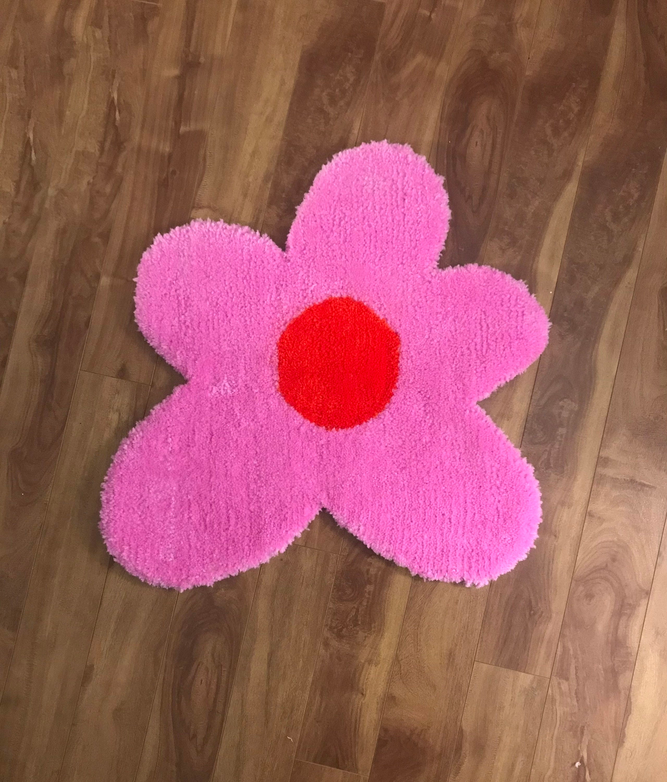 Hand Tufted Flower Rug Mat Carpet Etsy