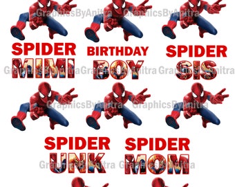 Download Spiderman Birthday Etsy