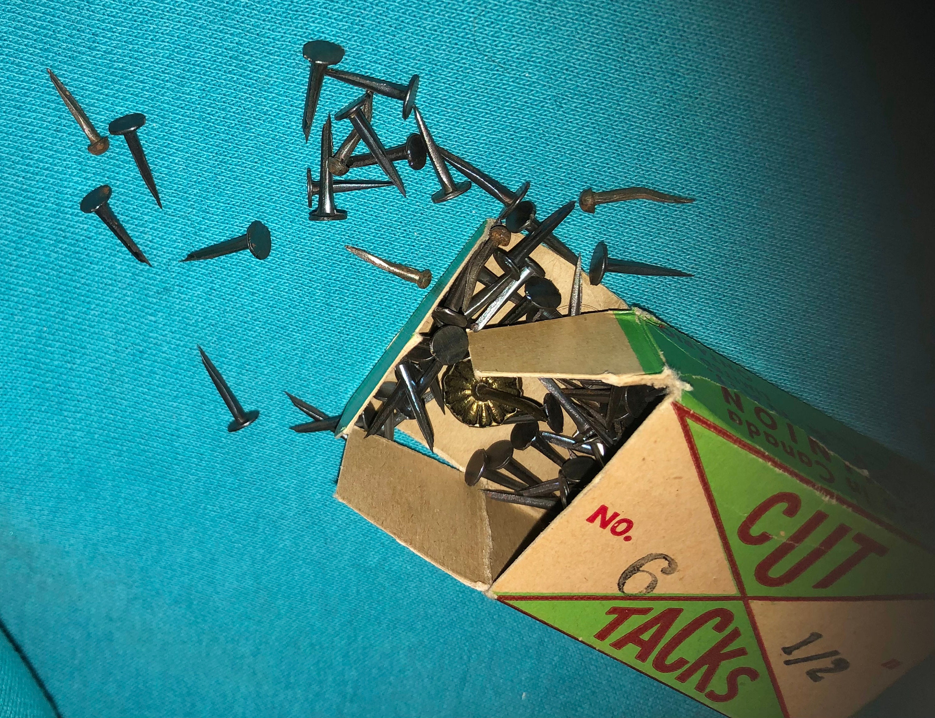 Blued Cut Tacks No. 6 1/2 Dominion Tack & Nail Company Ltd. Etsy