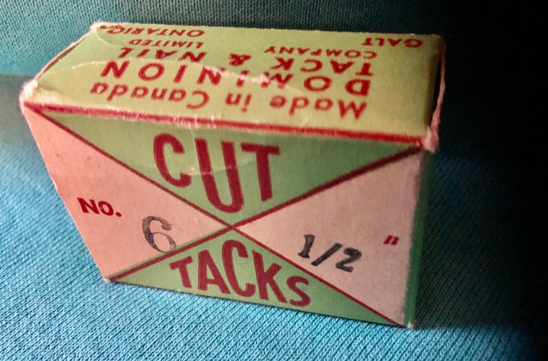 Blued Cut Tacks No. 6 1/2 Dominion Tack & Nail Company Ltd. Etsy
