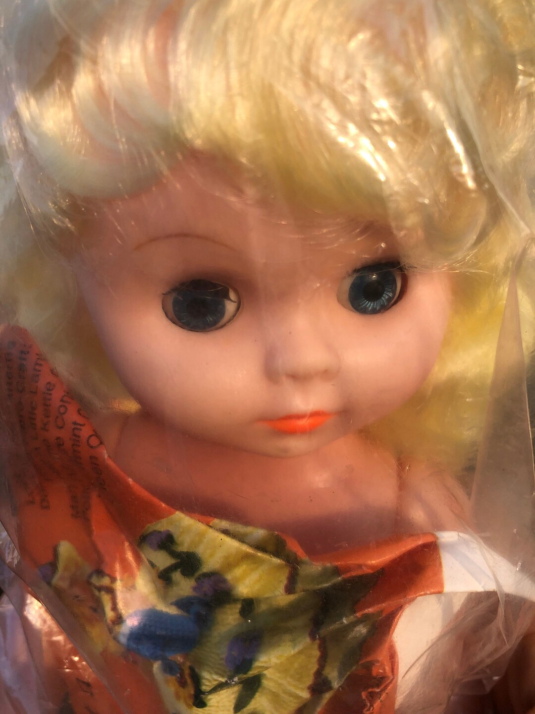 Fibre Craft Pillow Doll Blonde/blue Eyes 3119 Etsy