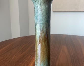 Jarrón alto verde