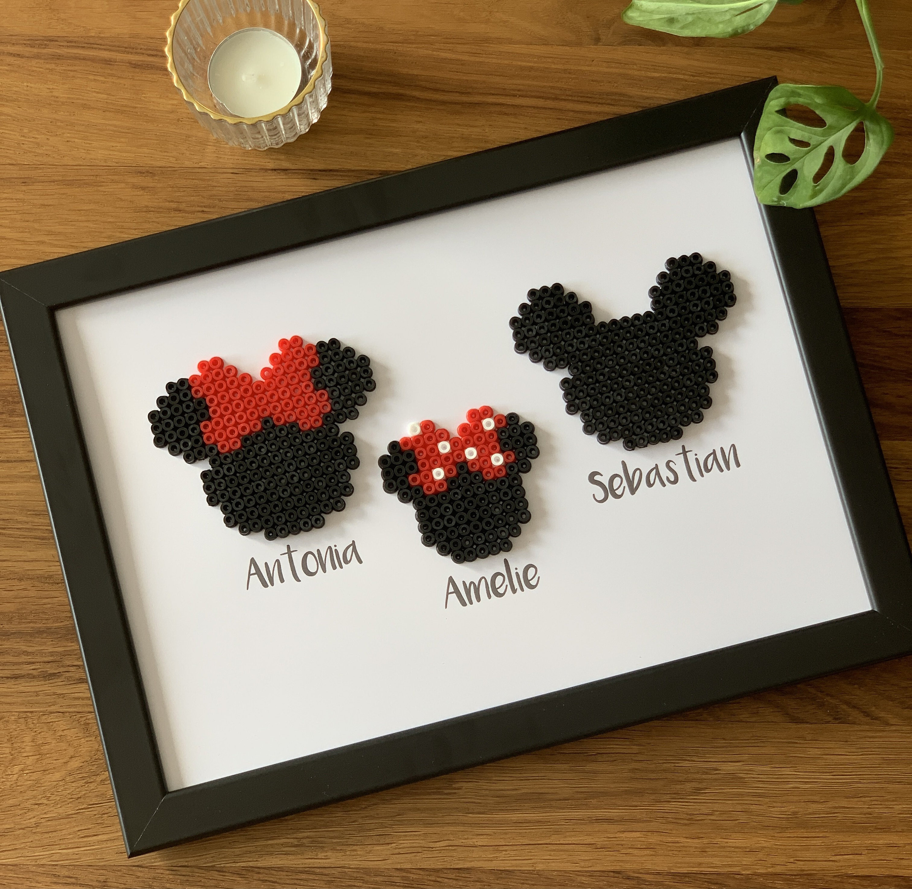 Perle A Repasser Mickey Et Minnie Perles à Repasser Personnalisées Photo Noms de Famille Minnie - Etsy France