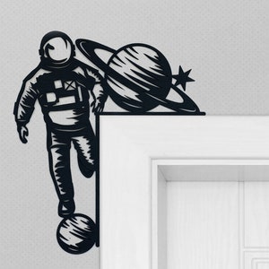 Kids Room Door Trim Space Themed Door Hanger