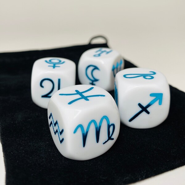 Astrology Dice Etsy