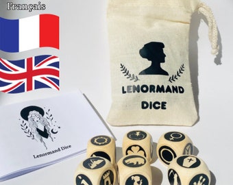 Lenormand Oracle Dice | 6 Dices | Divination tool | Dice for divination | Fortune telling | Oracle