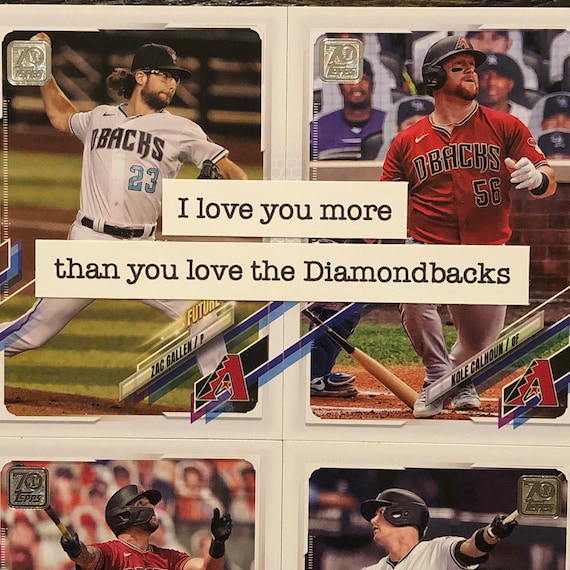 Arizona Diamondbacks Card i Love You More Than You -  Israel