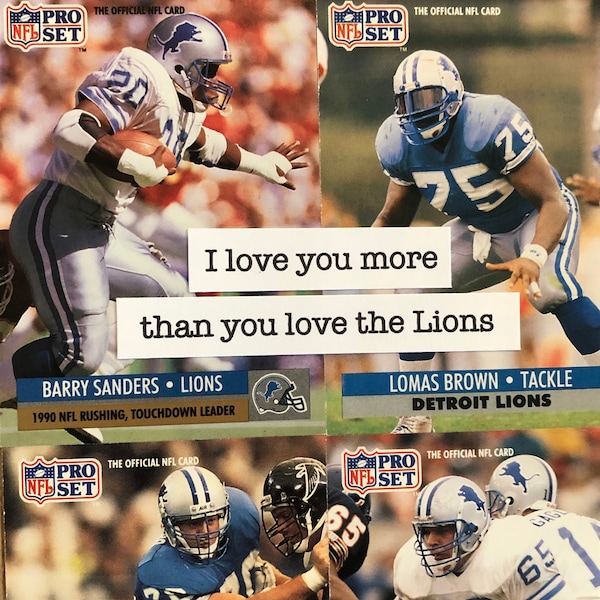 Detroit Lions Birthday Card - Etsy