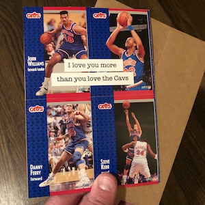 Cleveland Cavaliers Karte | &quot;I love you more than you love the Cavs&quot; | Handgemachte Geburtstagskarte | Valentinstagskarte | Vatertagskarte