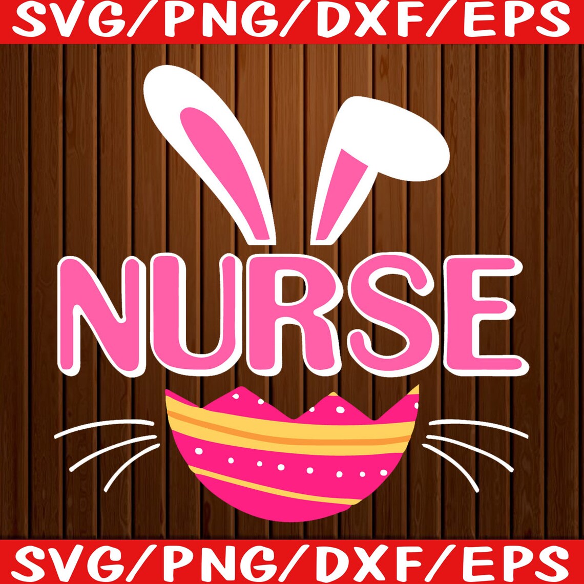 Nurse Bunny Happy Easter Day 2021 Svg Happy Easter Day Svg Etsy