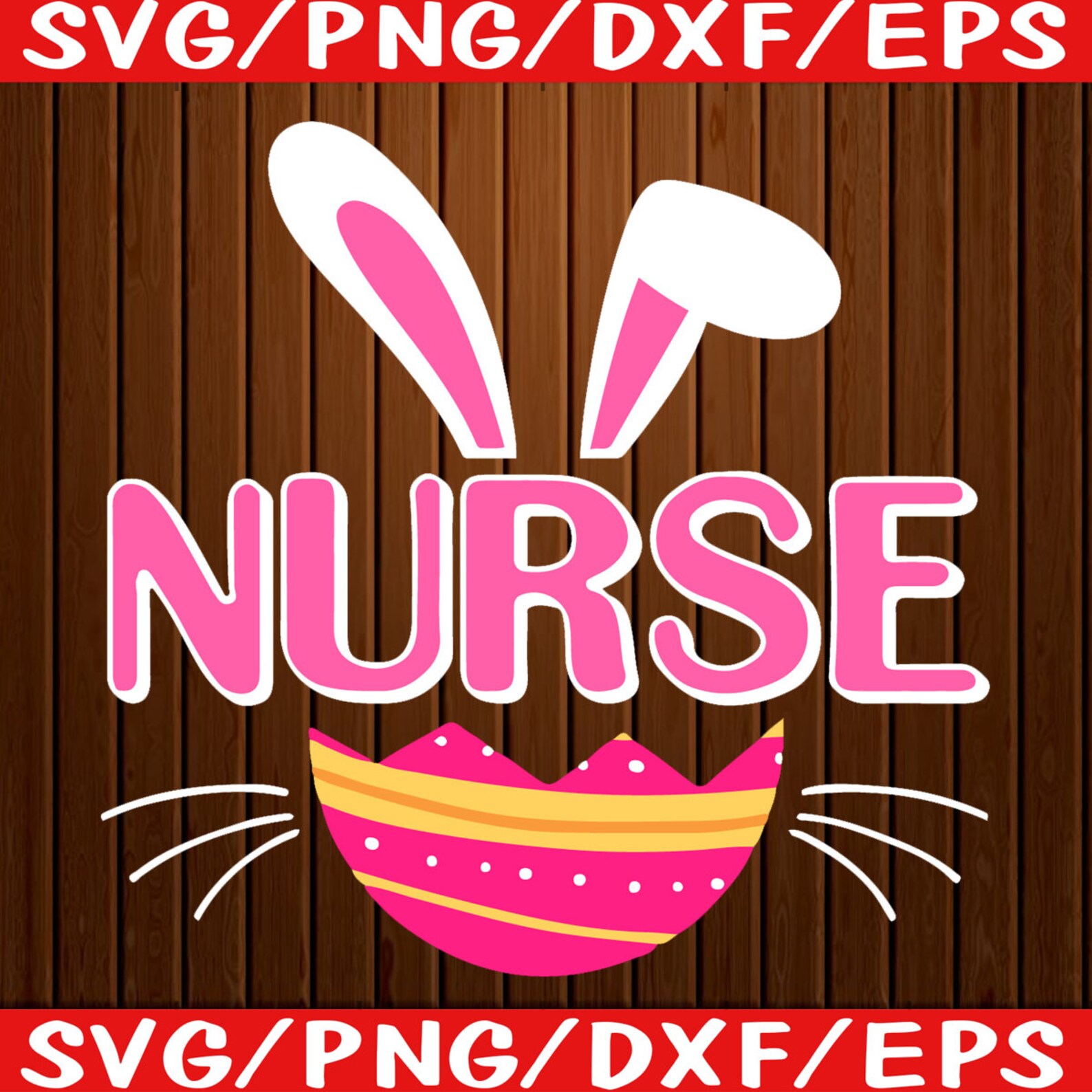 Nurse Bunny Happy Easter Day 2021 Svg Happy Easter Day Svg Etsy