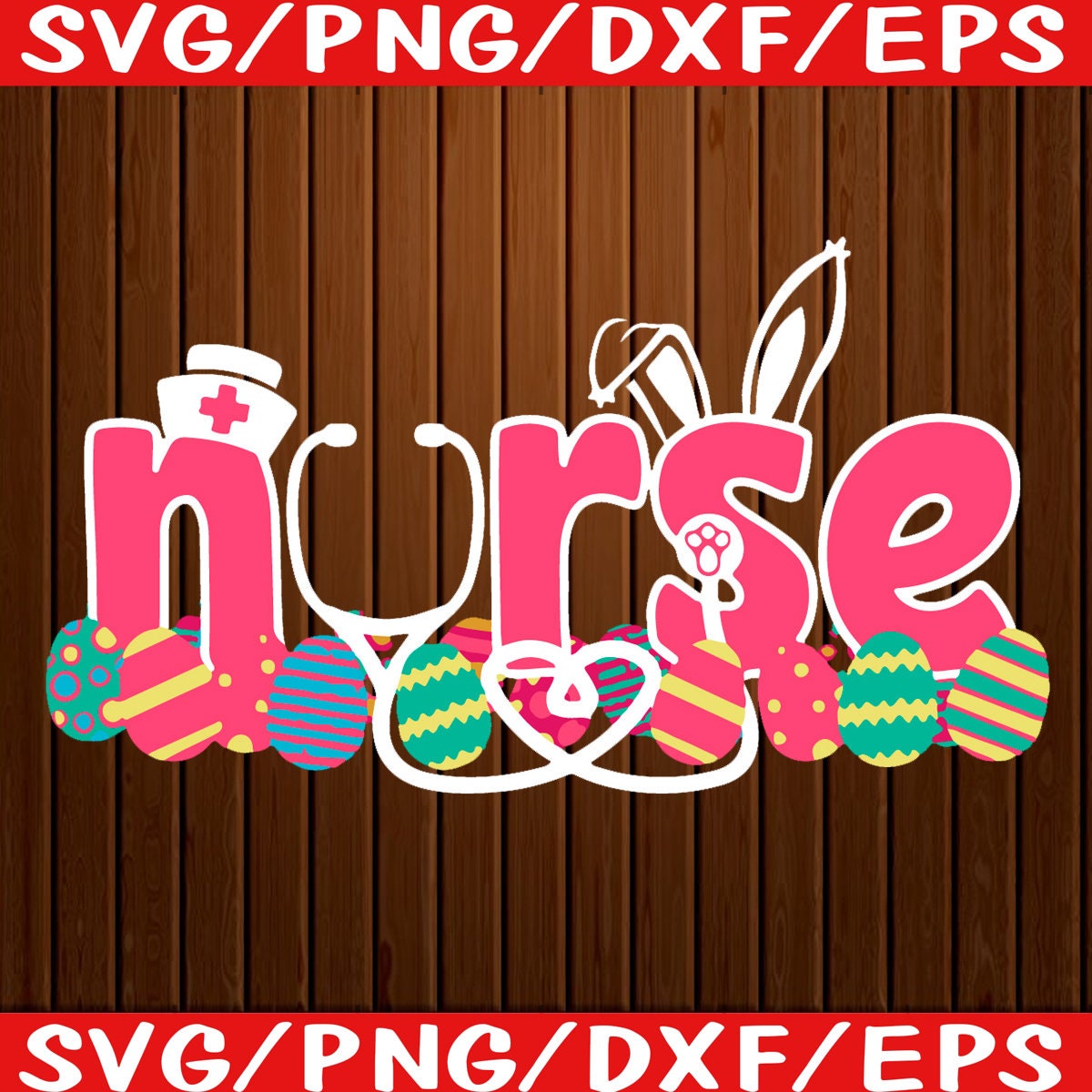Download Nurse Bunny Happy Easter Day 2021 Svg Happy Easter Day Svg ...