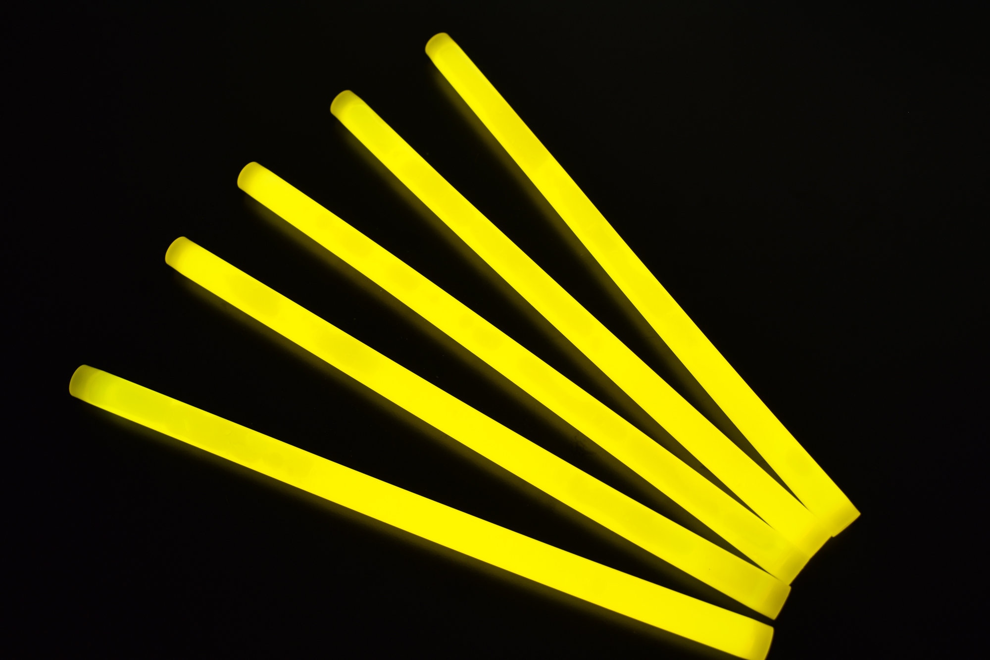 Directglow 12 Inch Yellow Jumbo Glow Sticks Bulk Glow in the Dark for Glow  Party Birthday Festivals Wedding Camping 10 Count 