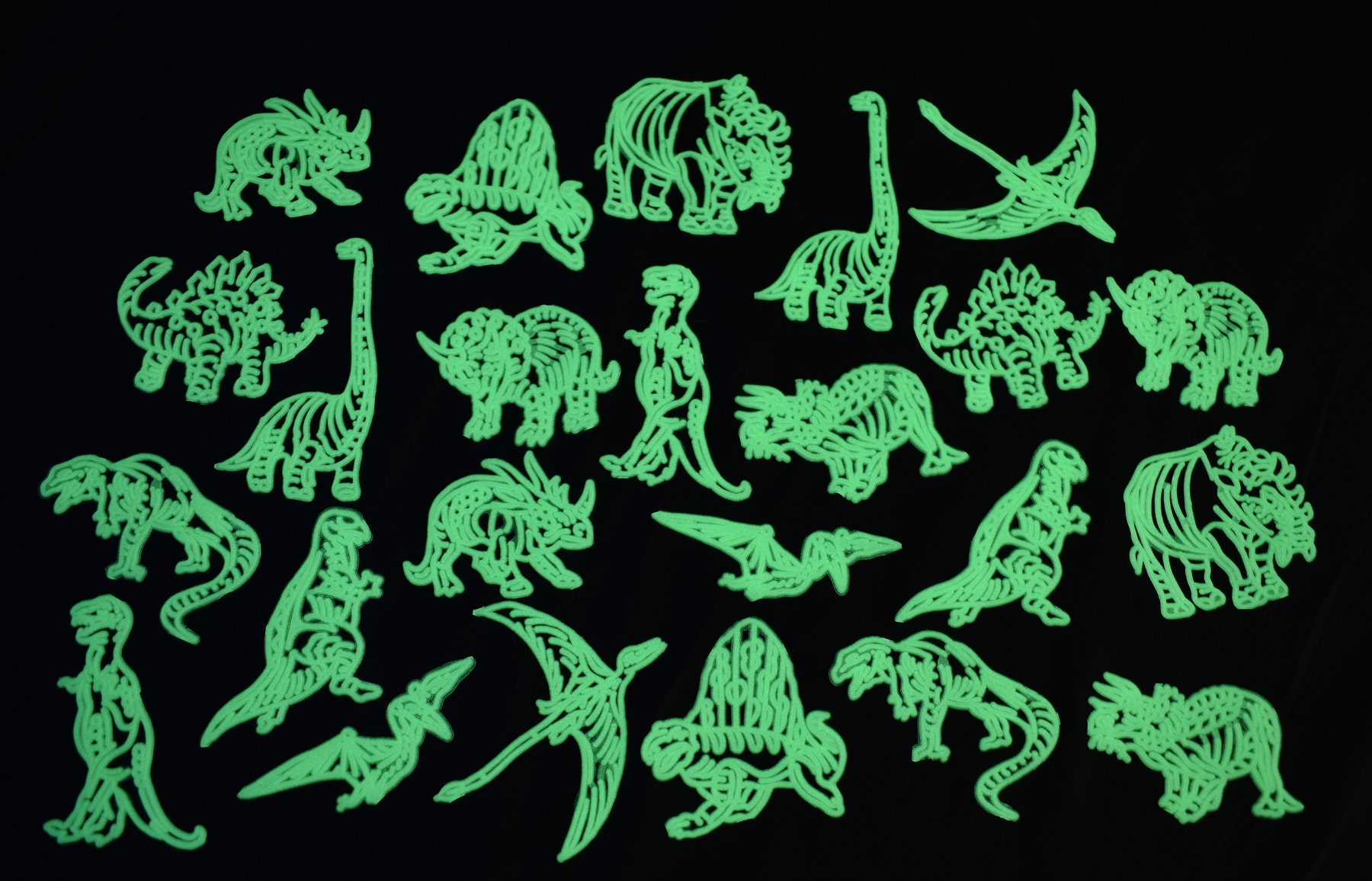 Chrome Dino Glow-in-the-Dark Sticker