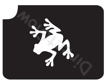 Frog Face and Body Paint Art Glitter Makeup Reusable Tattoo Stencil- 5 Pack