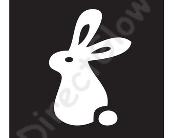 Rabbit Sitting Face and Body Paint Art Glitter Makeup Reusable Tattoo Stencil- 5 Pack