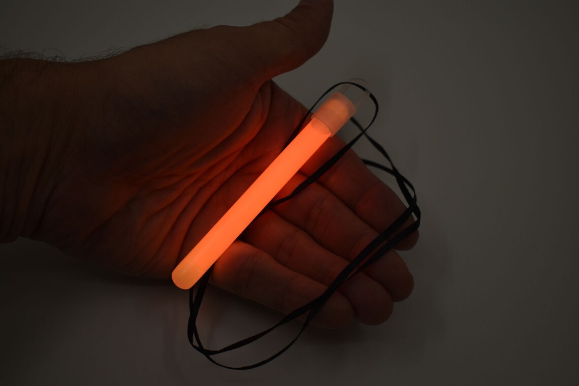 Directglow 4 Inch Orange Glow Sticks With Lanyards Bright Neon Etsy