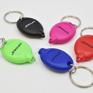 Opticz Oval 395 nm UV Torch LED Keychain Flashlight UltraViolet Blacklight Light Replaceable Batteries