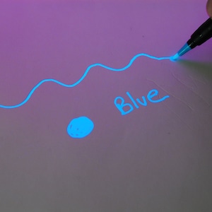 Directglow Invisible UV Blacklight Ink Marker Pen Blue Red Yellow ...