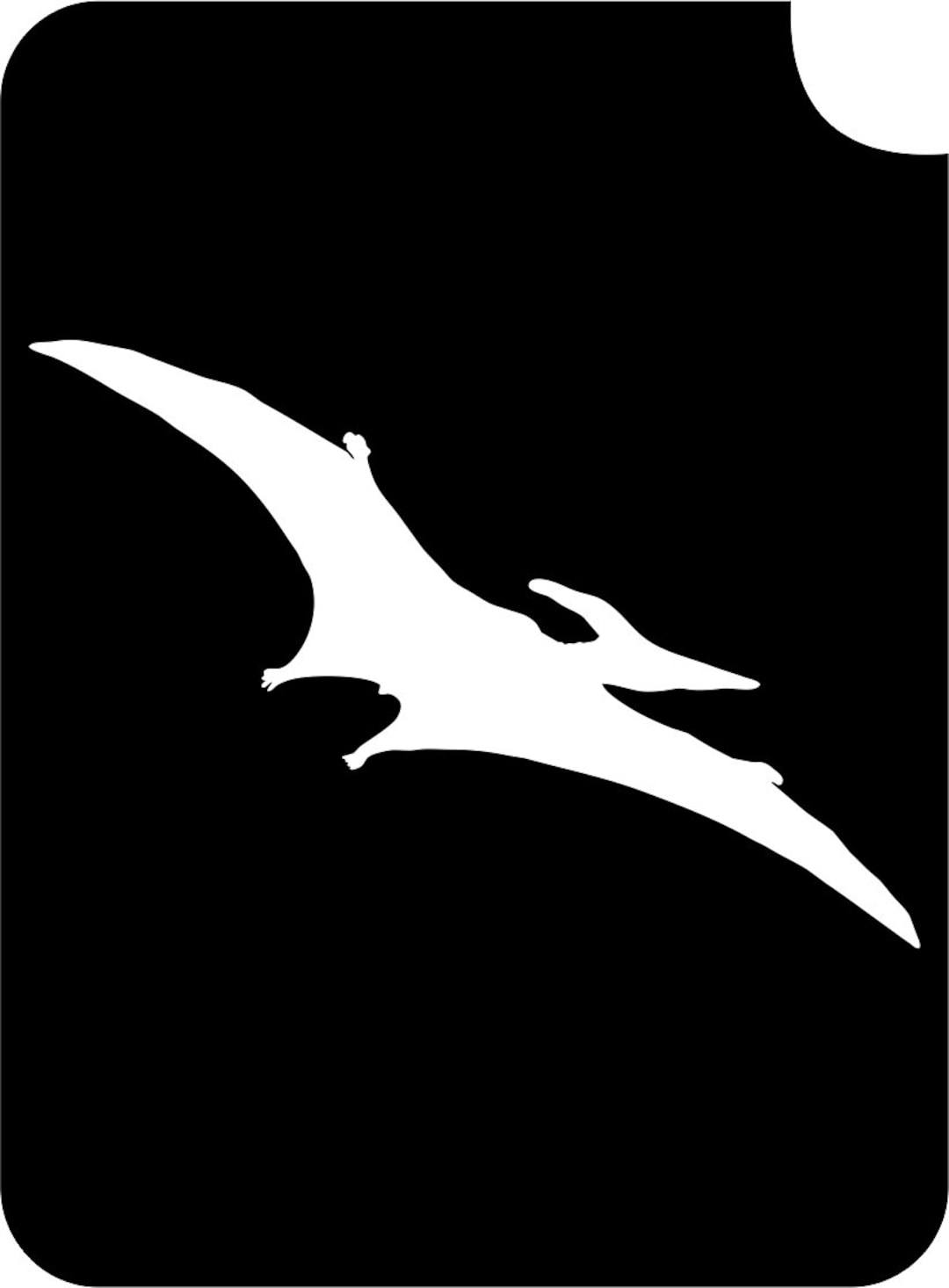 Pterodactyl Face and Body Paint Art Glitter Makeup Reusable Tattoo
