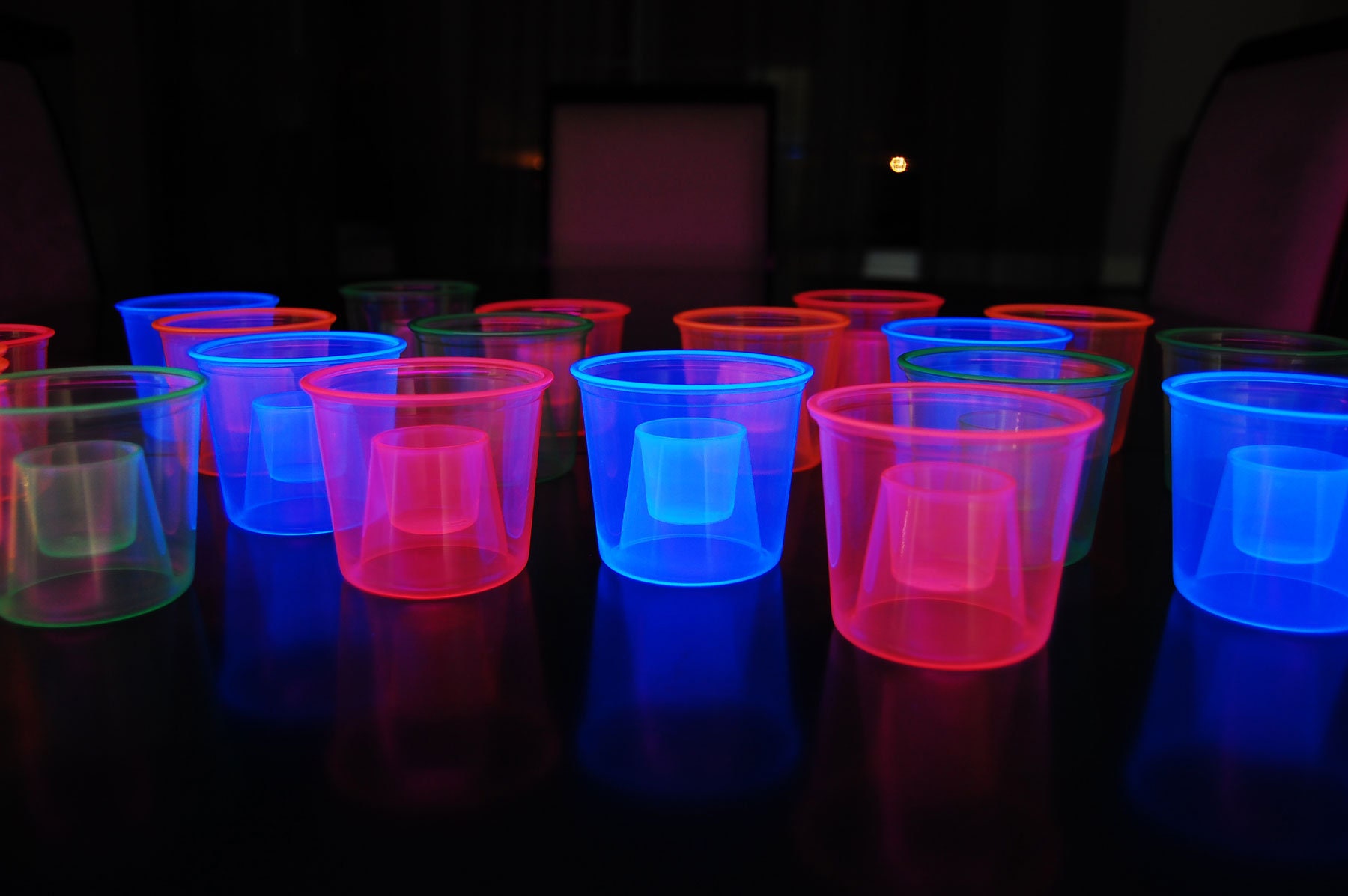  Light Up Shot Glasses Set of 24 Party Favors Adults Shot Cups  for Party LED Flash Light Up Drinking Glasses Glow in the Dark Shot Glasses  for Birthday Christmas Halloween Weddings
