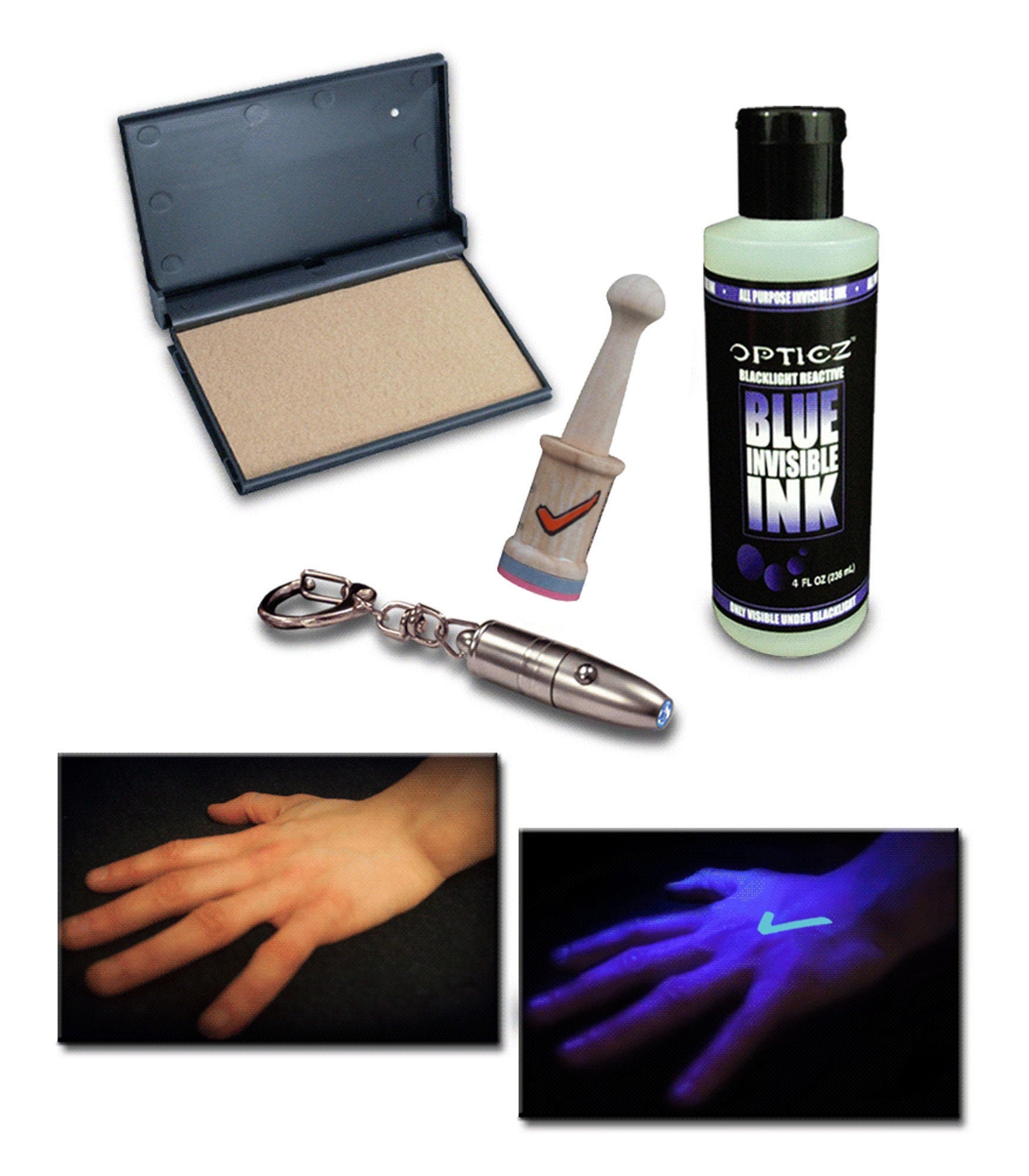 Directglow General Purpose Invisible Blue Blacklight Reactive Ink