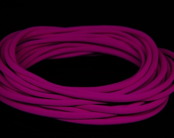 Magenta Gloline Blacklight Reactive Luminescent Decorative Braided UV Rope Fluorescent Party Supply