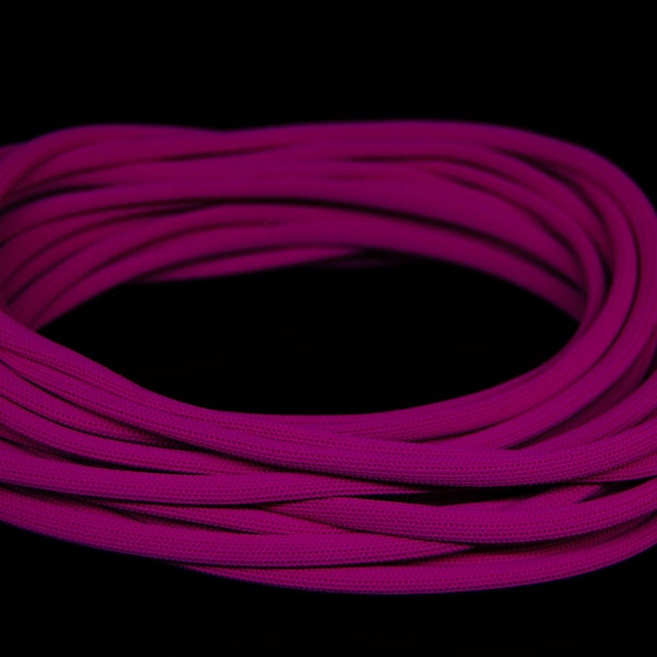 Magenta Gloline Blacklight Reactive Luminescent Decorative Braided UV Rope Fluorescent Party Supply