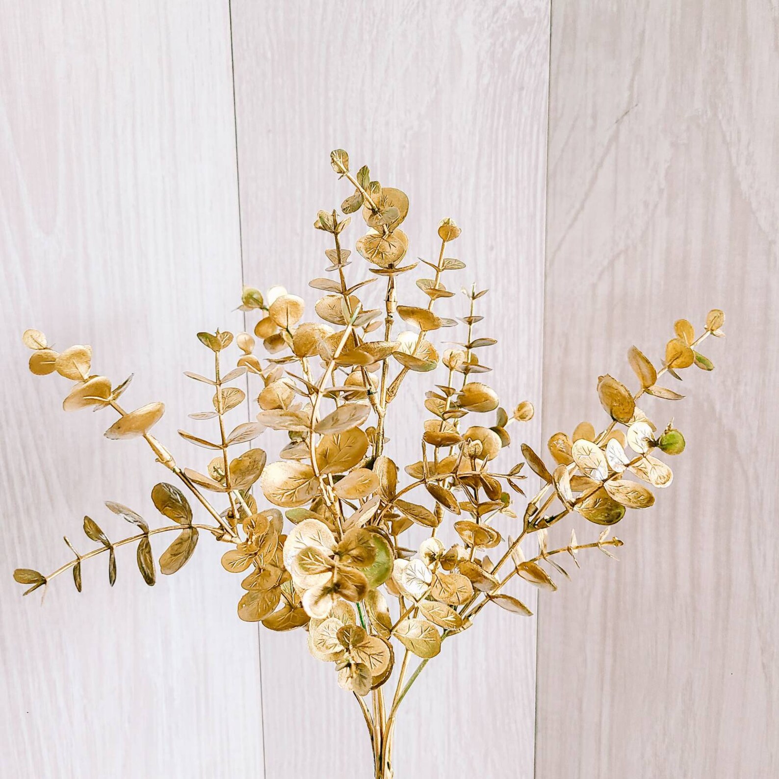 Metallic Gold Leaf Eucalyptus by Rosemary's Etsy