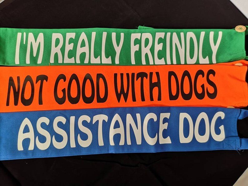 Please Give Me Space, Dog Leash Warning Sleeves, Dog Leash. Etsy UK