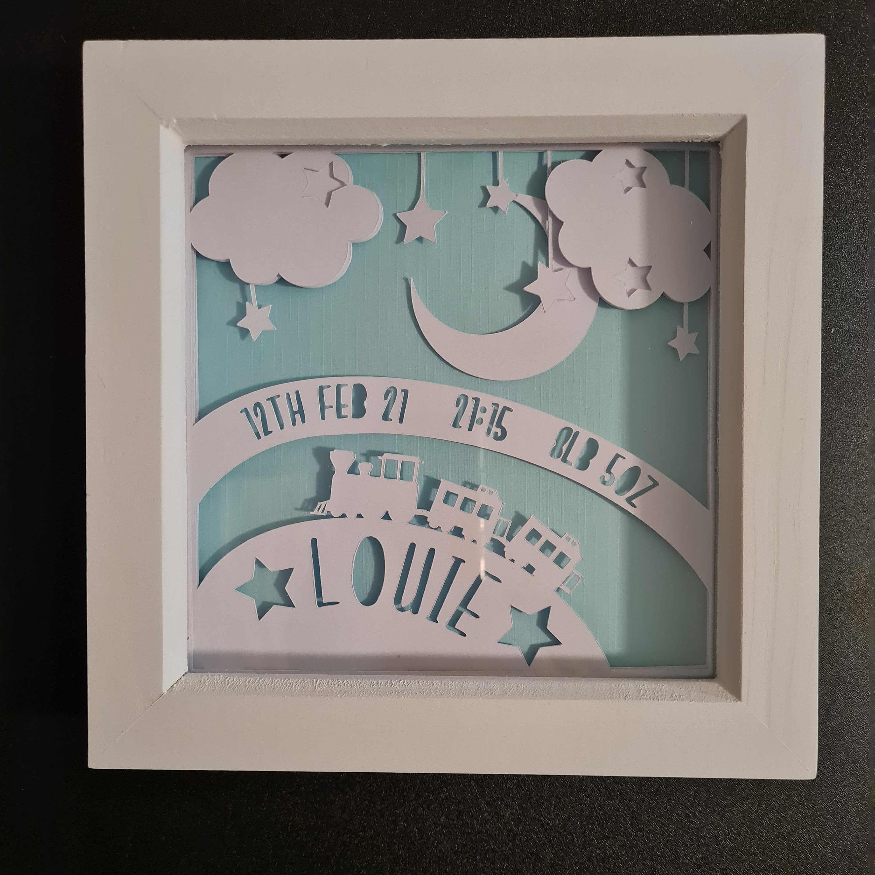 Baby Boy Details Shadow Box Keepsake Gift. New Baby Etsy UK