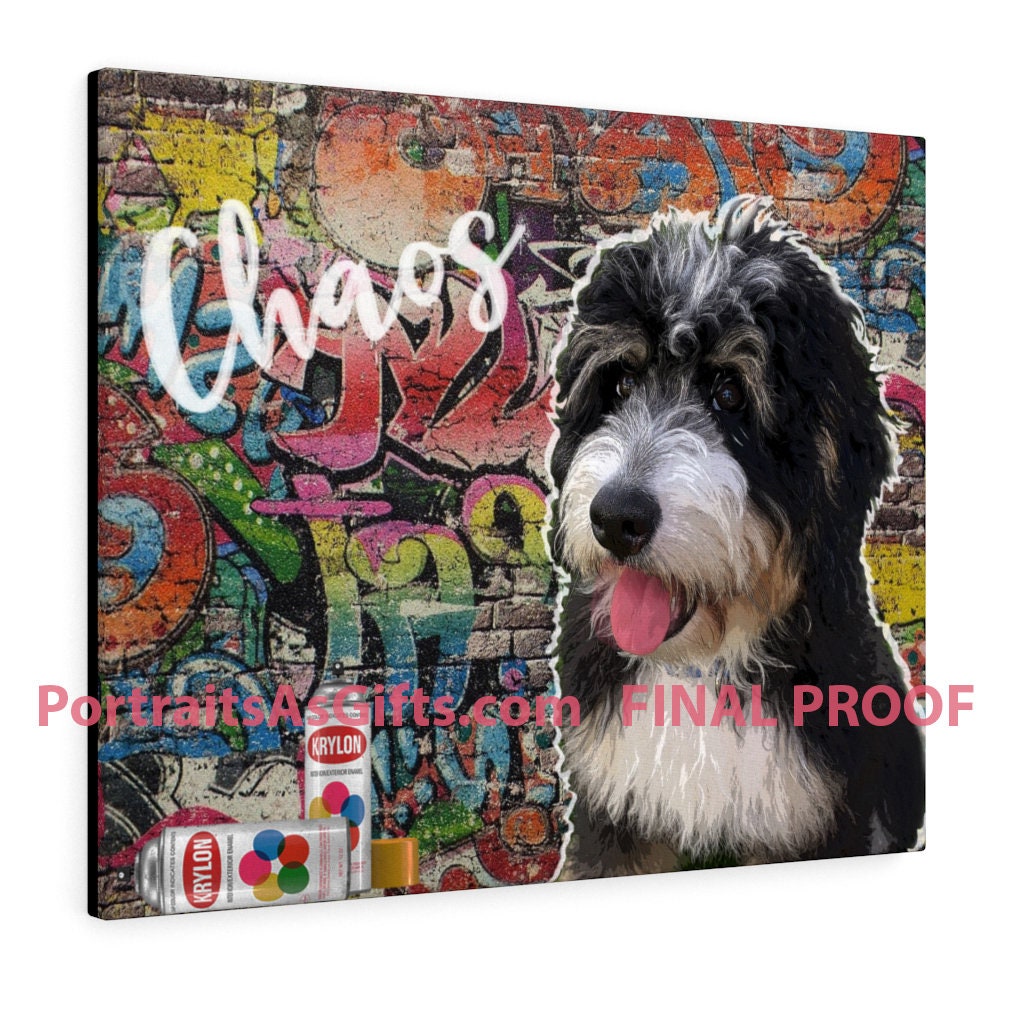 Personalized Pop Art Canvas Art YOUR DOG Custom Canvas Etsy