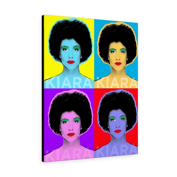 Personalized: POP ART Canvas Art - Andy Warhol Style Portrait | Custom Canvas Gallery Wrap | Art Gallery Quality | Silkscreen Look