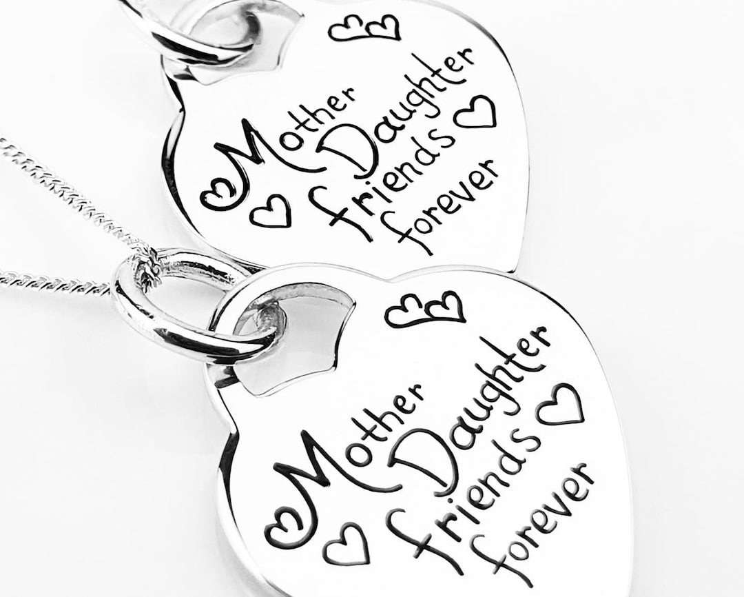Buy Mother Daughter Matching Heart Necklaces by Silver Locker