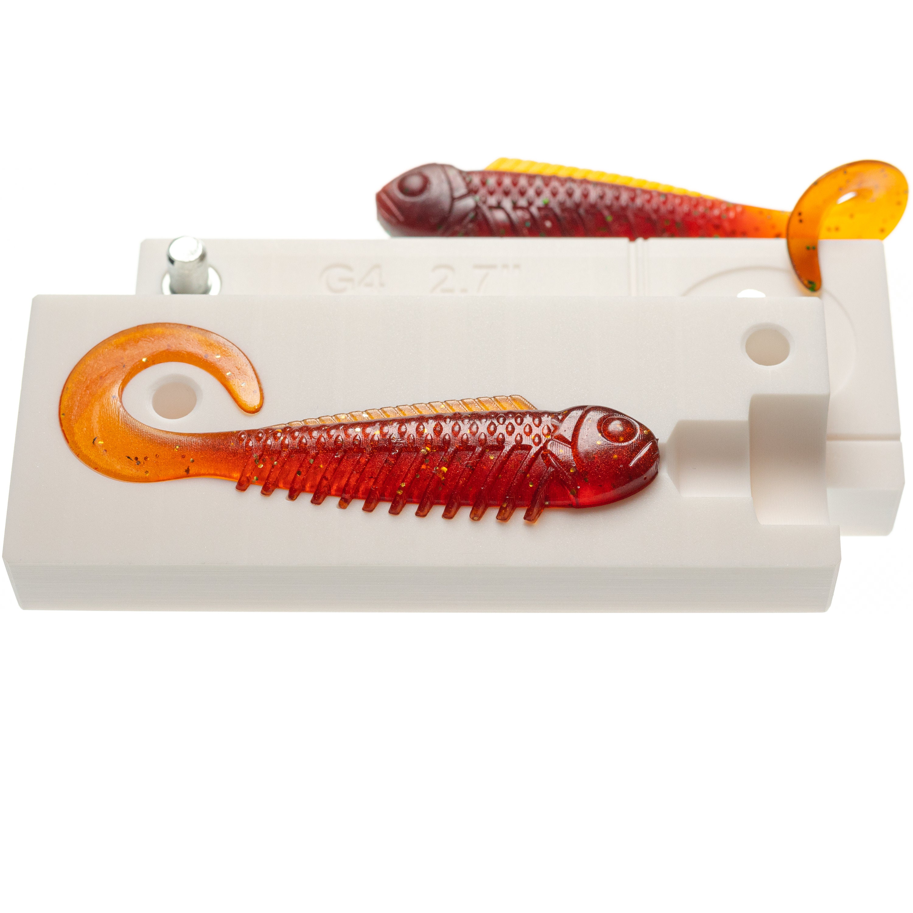 CNC Aluminum Machined Soft Plastic Fishing Lure Mold, CNC